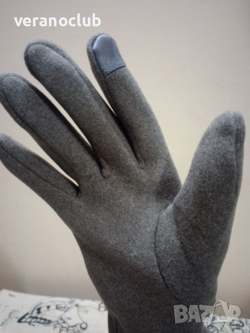 Дамски ръкавици Текстил Сиви Елегантни, снимка 2 - Ръкавици - 43661847