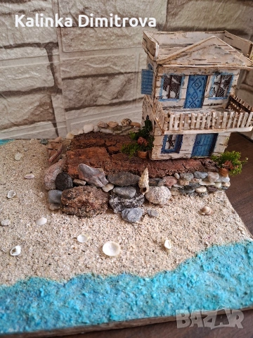 Лято на морският бряг-ръчна изработка., снимка 5 - Декорация за дома - 53173929