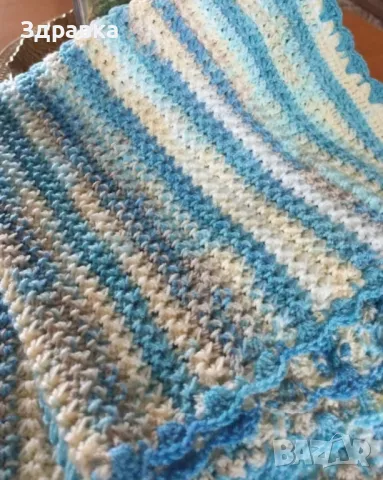 Бебешко одеало ръчна изработка  , снимка 4 - Комплекти за бебе - 49114046