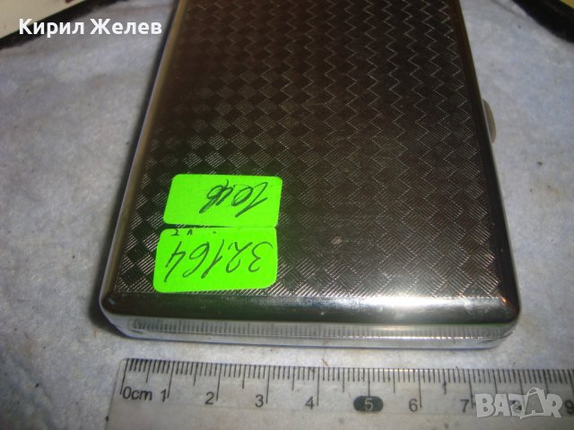 КРАСИВА ФИГУРАЛНО ОРНАМЕНТИРАНА МАРКОВА СРЕБРИСТА ТАБАКЕРА 32164, снимка 4 - Табакери - 38289062