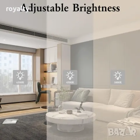 Модерен LED таванен вентилатор с осветление, снимка 3 - Лед осветление - 49173674