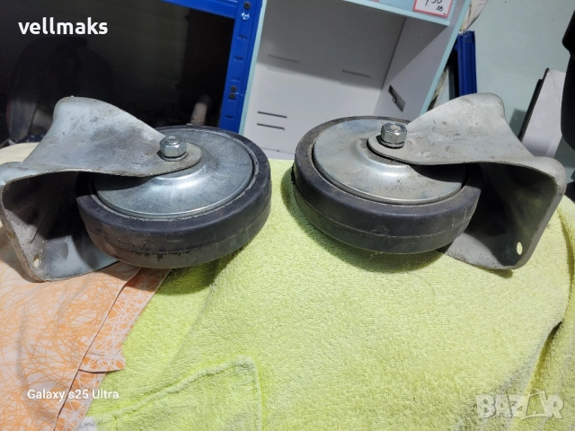 гумирани колелета със планки ф160, снимка 3 - Други машини и части - 52166732