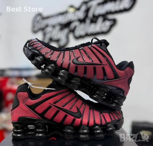 Nike Shox TL Black & Red Thermoreactive Мъжки Маратонки 40-45 Номер , снимка 5 - Маратонки - 52732115