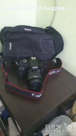 Продавам DSLR фотоапарат КАНОН EOS 600D +18 55III 18.0 EPx, снимка 8 - Фотоапарати - 33276476