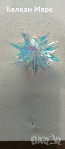 3D Коледна украса – снежинка, звезда, топка с отблясъци,променящи се цветове , снимка 4 - Декорация за дома - 51932466