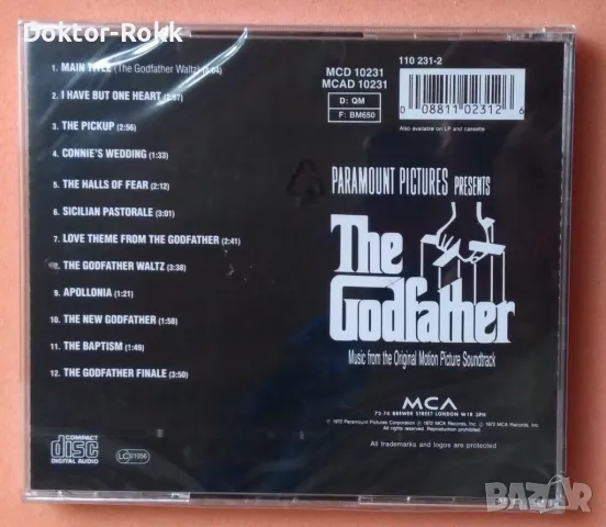 Nino Rota – The Godfather - Music From The Original Motion Picture Soundtrack, снимка 2 - CD дискове - 47560601
