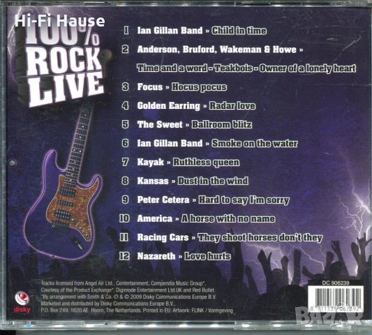 100% Rock Live, снимка 2 - CD дискове - 35542524