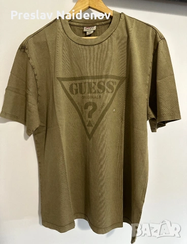 Зелена тениска Guess Originals