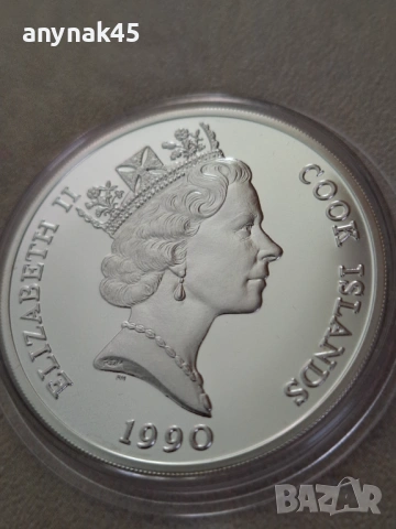 Сребро ост. Кук 50 д., снимка 4 - Нумизматика и бонистика - 53568680