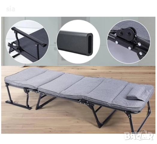 Шезлонг или стол за къмпинг, Легло за рибари до 180кг, снимка 4 - Къмпинг мебели - 50905414
