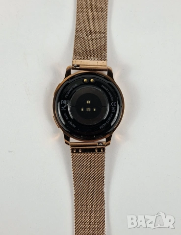 Нов Елегантен смарт часовник със златиста каишка, снимка 4 - Смарт гривни - 53212619