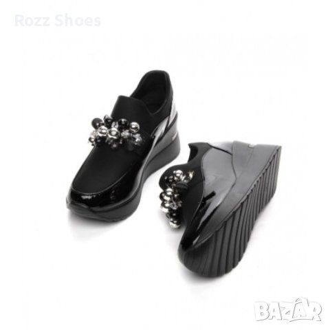 Дамски спортни обувки в черен цвят код24, снимка 3 - Дамски ежедневни обувки - 44043209