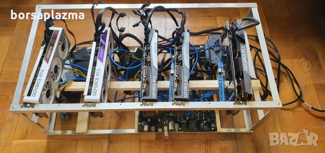 Mining rig 400Mhs RTX 3090, снимка 2 - Работни компютри - 32736774