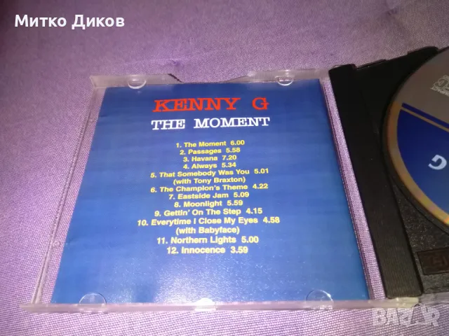 Kenny G - The moment CD компакт диск отличен, снимка 3 - CD дискове - 50302648