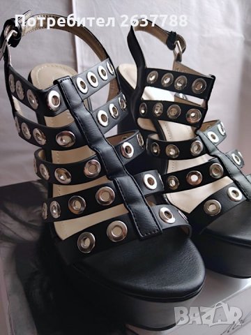 Abloom черни сандали на платформа с капси , снимка 2 - Сандали - 32885747