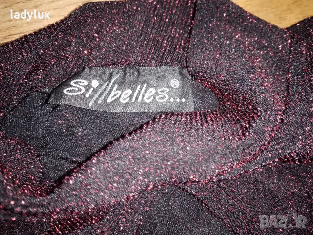 Si Belles, с ламе, Размер XS/S. Код 2155, снимка 7 - Тениски - 44068884