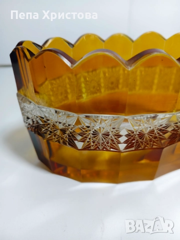 Бонбониера от кехлибарен кристал, снимка 6 - Декорация за дома - 52655349