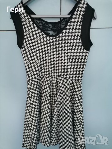 Красива рокля в пепит, снимка 4 - Рокли - 40860934