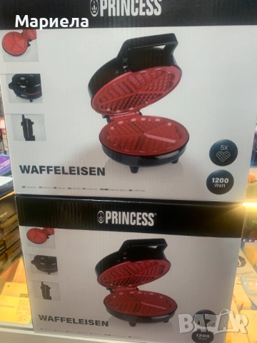 Гофретник за 5 тънки гофрети / Гофретник детелина 1200W