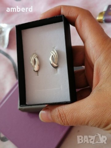 Елегантни сребърни обеци - модел Е008, снимка 4 - Обеци - 38736365