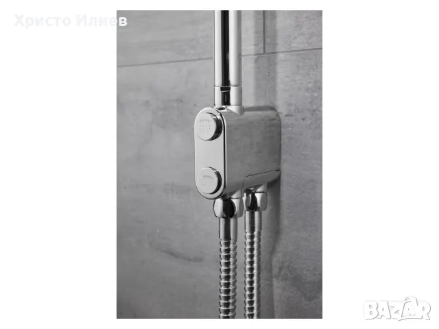 Душ комплект със слушалка тип дъждовен душ, с душ маркуч 150см, снимка 6 - Душове - 49269486
