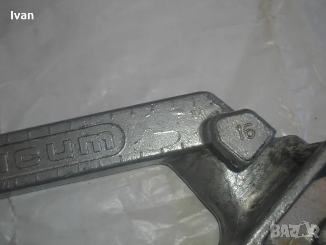 Тръбогиб 16мм UNICUM Немски ръчен уред за огъване тръби алуминиев профи промишлен индустриален 2кг, снимка 6 - Други инструменти - 47603002