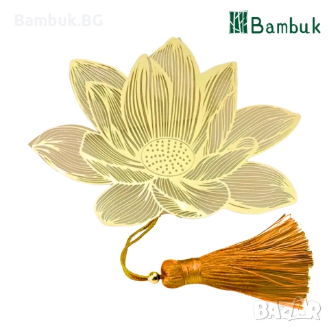 Книгоразделител ,, Лотосово цвете'', снимка 2 - Други - 52559842