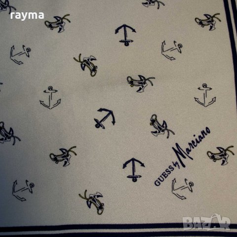 Италиански плат GUESS Marciano. 100% естествена бубена коприна, снимка 4 - Шалове - 28074477