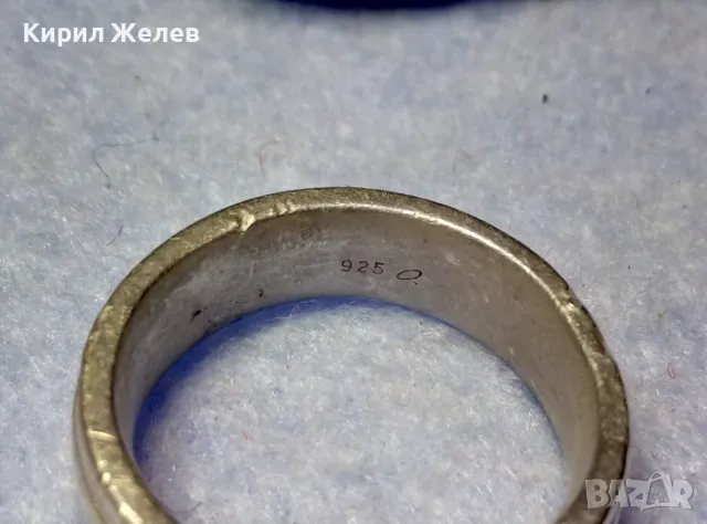 СТИЛНА МАСИВНА СРЕБЪРНА ХАЛКА ПРЪСТЕН МАРКОВО СРЕБРО 925 ПРОБА 48622, снимка 2 - Пръстени - 50354710