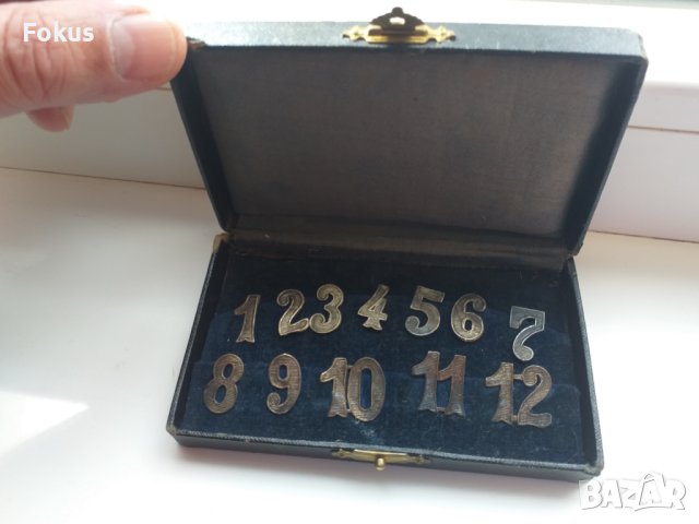 Рядка антикварна находка - комплект цифри "Alpacca", снимка 2 - Антикварни и старинни предмети - 43153002
