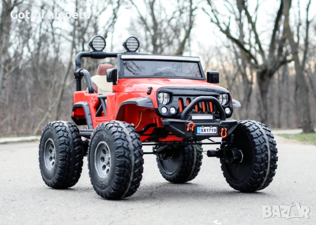 Акумулаторен Двуместен джип JEEP 4X4 12v14Ah батерия,MP4 плейър, снимка 12 - Детски велосипеди, триколки и коли - 43685769