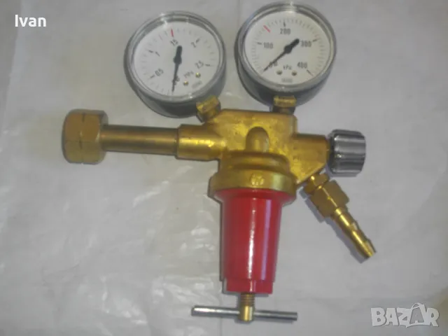 Нов РЕДУЦИР ВЕНТИЛ ЗА ГАЗ ПРОПАН-БУТАН Промишлен Индустриален Старо немско високо  качество ГДР, снимка 5 - Други инструменти - 47614161