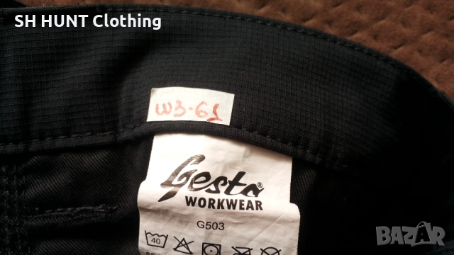 GESTO STRETCH Work Wear Trouser размер 54 / XL еластичен работен панталон W3-61, снимка 14 - Панталони - 52037639