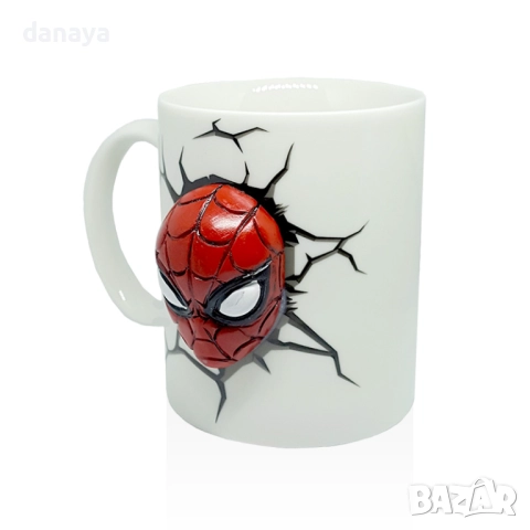 1287 Керамична 3D чаша Спайдърмен Avengers infinity war 250ml, снимка 3 - Чаши - 51483793