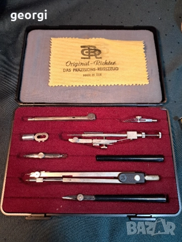 комплект пергели и инструменти за чертане Richter   30/6