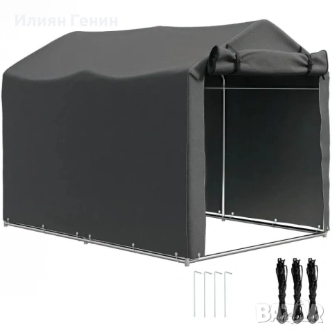 Outsunny Garage, Водоустойчива гаражна тента с врата, UV