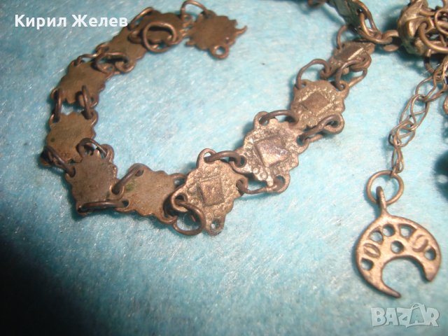 19 ВЕК ВЪЗРОЖДЕНСКИ НАКИТ СРЕБРО САЧАН ОРНАМЕНТИКА РЪЧНА ИЗРАБОТКА КУЧКА ОСМАНСКА ЗАБОДКА БИЖУ 26448, снимка 17 - Антикварни и старинни предмети - 34884075