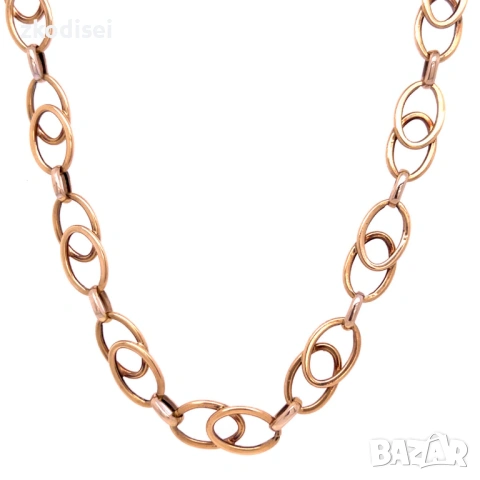 Златен синджир 11,42гр. 52,0см. 14кр. проба:585 модел:31385-1, снимка 2 - Колиета, медальони, синджири - 53348592