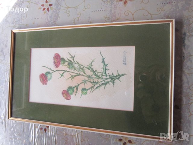 Страхотна стара рисувана картина подписана 3, снимка 6 - Картини - 26703019