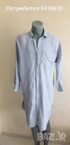 Replay Essentials Лен / Womens Shirtdress Oversize Size S /XS  ОРИГИНАЛ! Дамска Ленена Рокля!, снимка 12 - Рокли - 50697437