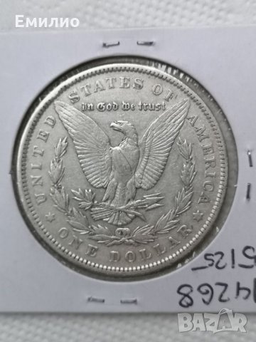 Rare ONE MORGAN DOLLAR 1892 Philadelphia Mint , снимка 2 - Нумизматика и бонистика - 26526782