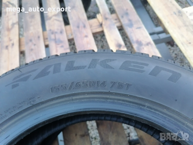 2 бр. зимни гуми Falken 155/65R14 DOT 2824, снимка 3 - Гуми и джанти - 52842197