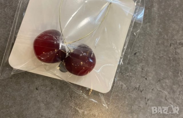 Нови атрактивни обеци черешки - като истински, снимка 4 - Обеци - 40186797