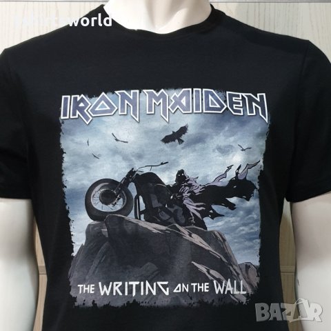 Нова мъжка тениска на музикалната група Iron Maiden – The Writing On The Wall , снимка 3 - Тениски - 35623284