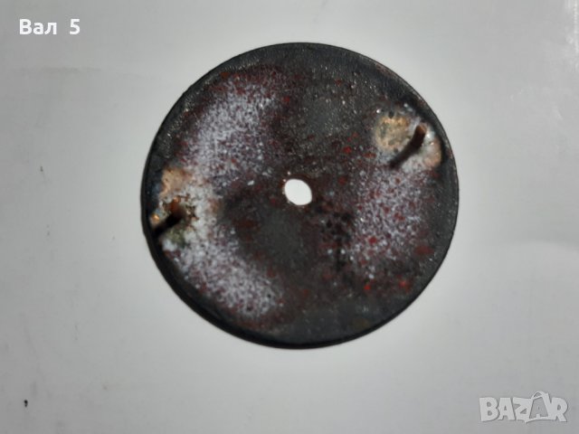 Циферблат от джобен часовник - порцелан, снимка 2 - Антикварни и старинни предмети - 32331492