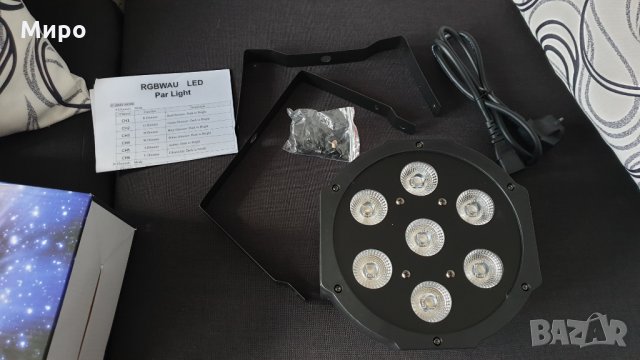 LED PAR Осветление RGBWA+UV 7x18W, снимка 1 - Друга електроника - 26300434