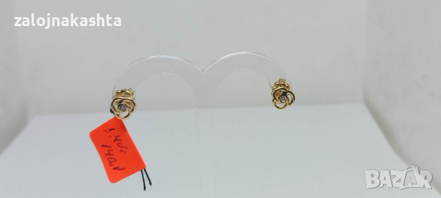 Нови Детски Златни обеци-1,40гр/14кр, снимка 2 - Обеци - 39127261