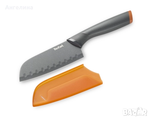 Нож, Tefal K1220104, Fresh Kitchen Santoku knife + cover 12 cm, снимка 3 - Аксесоари за кухня - 52195476