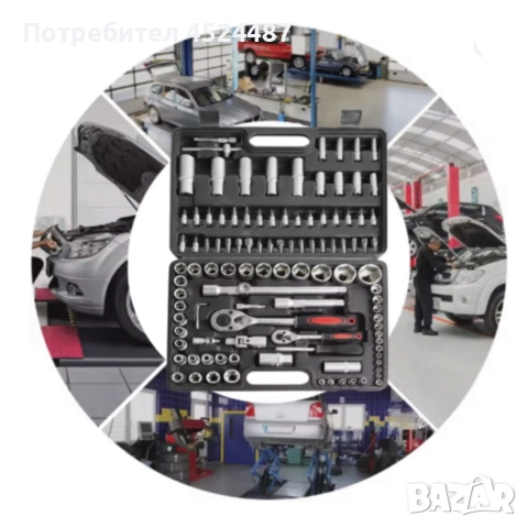 Куфар с инструменти 108 части - Гедоре, снимка 4 - Куфари с инструменти - 52668249