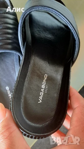 Дамски чехли VAGABOND ест.кожа, снимка 2 - Чехли - 50711489
